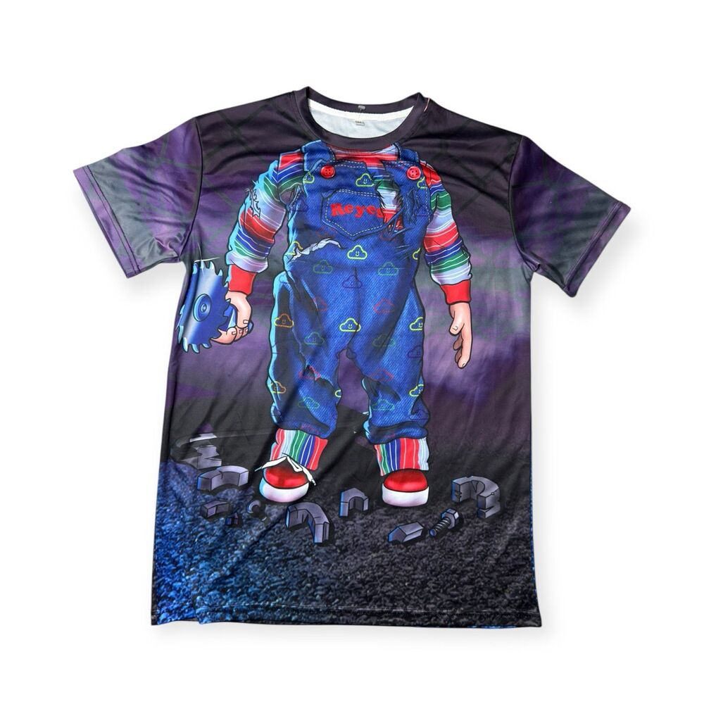 Thank You x‎ Chucky Tee Size Buddy Doll Medium Skate Horror Halloween T-Shirt